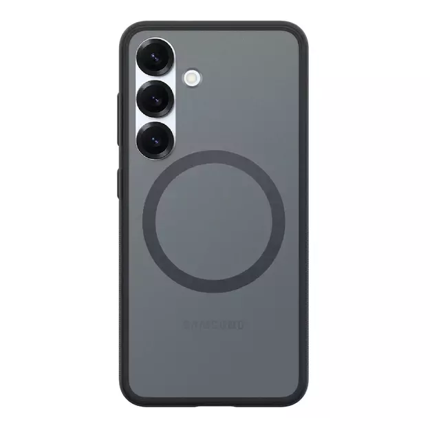 Spigen Capella GP-FPS931PGBJW Silicone Case with MagFit Magnetic Ring for Samsung Galaxy S25 - Black