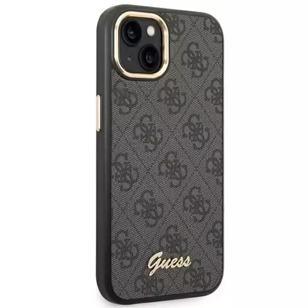 Guess GUHCP14SHG4SHK iPhone 14 6.1 &quot black / black hard case 4G Vintage Gold Logo 10