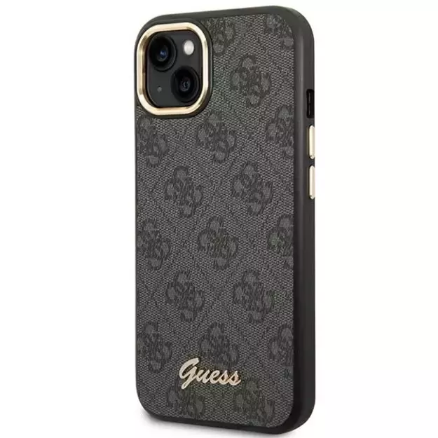 Guess GUHCP14SHG4SHK iPhone 14 6.1 &quot black / black hard case 4G Vintage Gold Logo 8