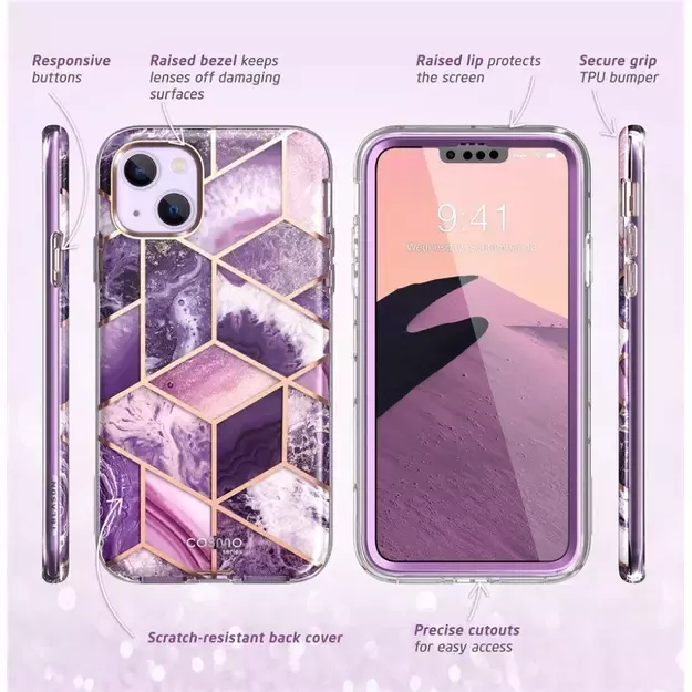 Supcase Cosmo iPhone 14 Plus Case - Pink Marble 3