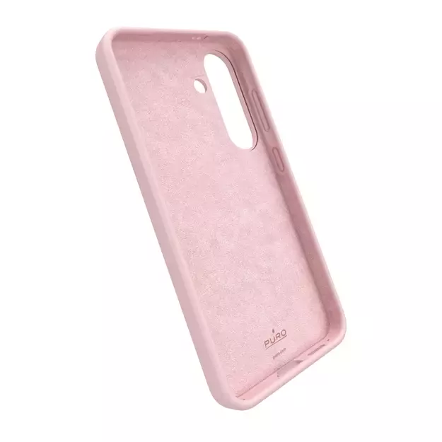 Puro Icon Silicone Case for Samsung Galaxy S25 - Pink 1