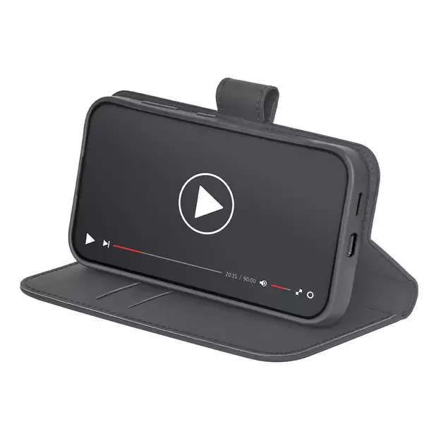 Puro Booklet Case with Flip and Wallet for Samsung Galaxy S25 - Black 2