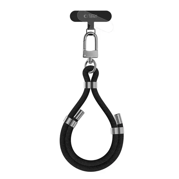 Tech-Protect C4S Rope Wrist Strap - Black/Grey
