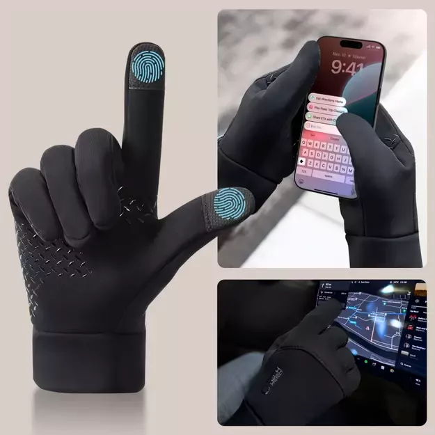 Tech-Protect WG01 Gloves with Touch Tips M - Black 1