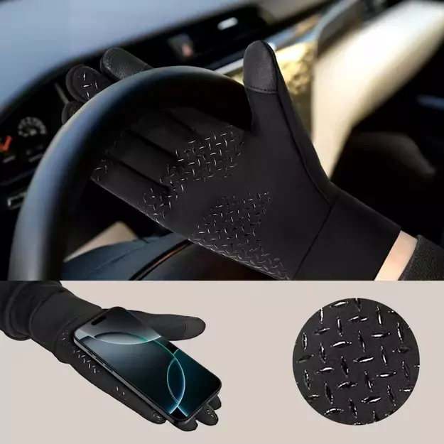 Tech-Protect WG01 Gloves with Touch Tips M - Black 2