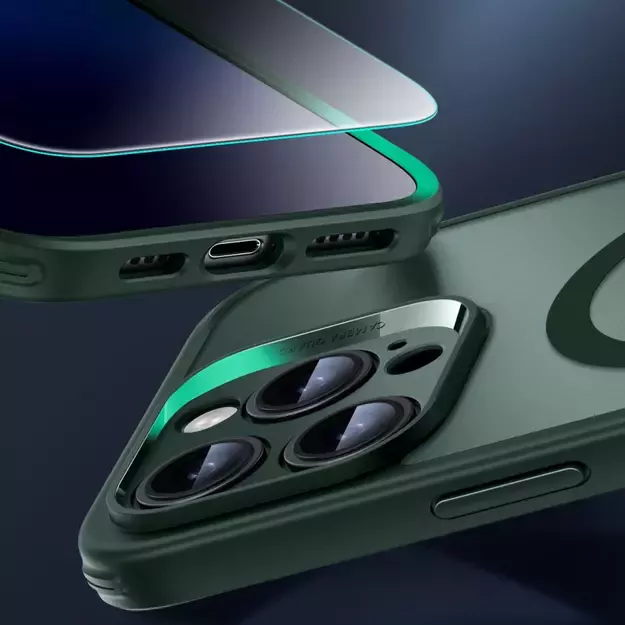 ESR Classic Pro Set Halolock MagSafe Case for iPhone 16 Pro Max - Green 11