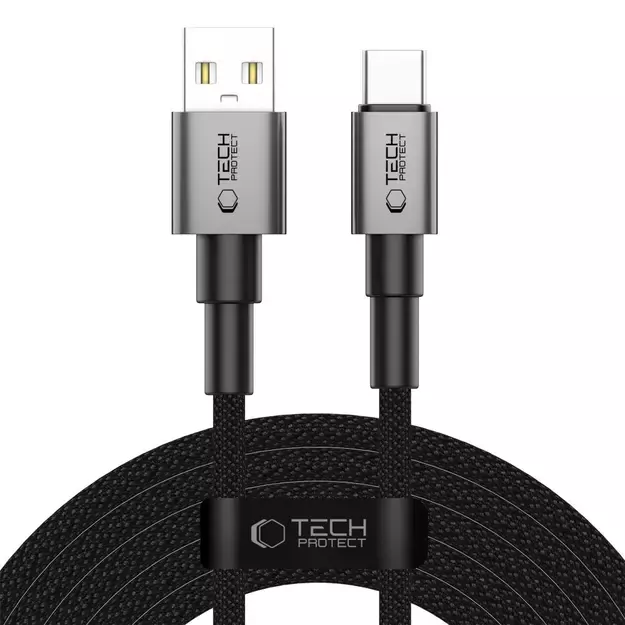 Tech-Protect Ultraboost DNA USB-A / USB-C Cable 15W/3A 300cm - Gray