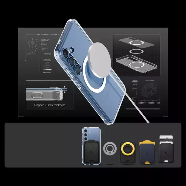 Spigen Ultra Hybrid Mag Case for Samsung Galaxy S25 - Clear 20