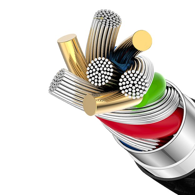 Dudao L3CL USB-C - Lightning 30W Braided Cable 1.2m - Black 3