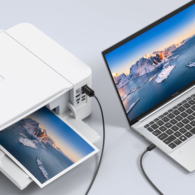 Wozinsky WKDDY1S USB-B - USB-C Cable 1m - Black 5