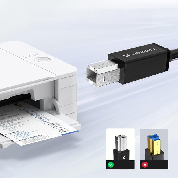 Wozinsky WKDDY1S USB-B - USB-C Cable 1m - Black 10