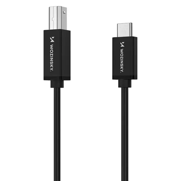 Wozinsky WKDDY1S USB-B - USB-C Cable 1m - Black 3