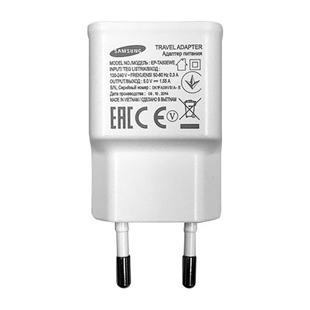 Samsung EP-TA50EWE 8W USB-A Wall Charger with MicroUSB Cable ECB-DU4AWE (Bulk - Replacement Packaging) - White 1
