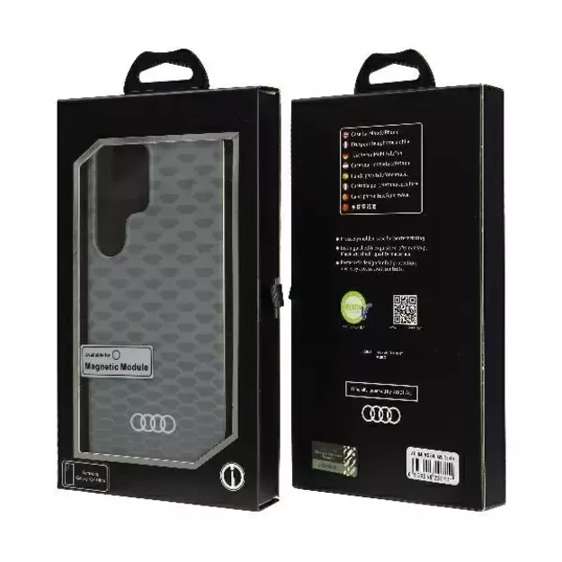 Audi IML Stitching Pattern MagSafe Case S24 Ultra S928 gray/gray hardcase AU-IMLMS24U-Q5/D3-GY 6