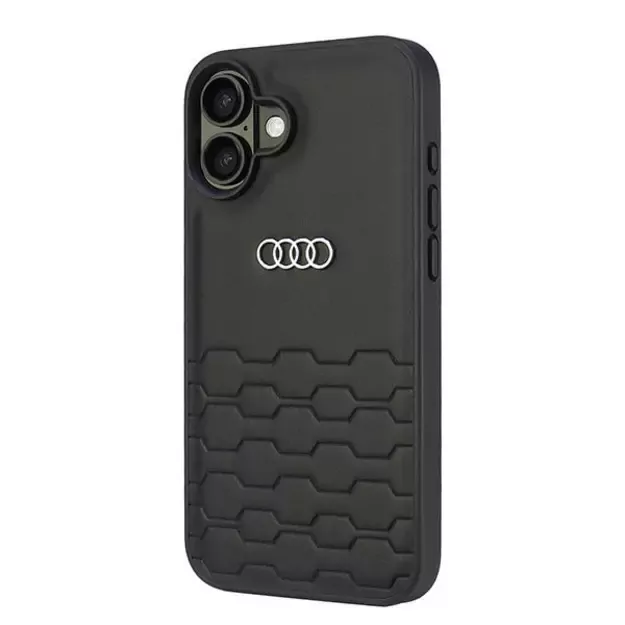 Audi Synthetic Leather iPhone 16 Plus 6.7&quot  black/black hardcase AU-TPUPCIP16M-GT/D2-BK 1