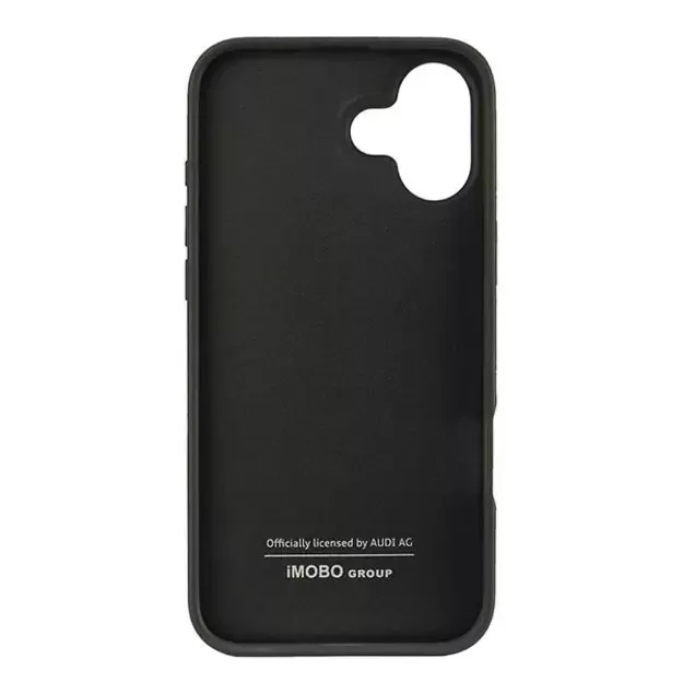 Audi Synthetic Leather iPhone 16 Plus 6.7&quot  black/black hardcase AU-TPUPCIP16M-GT/D2-BK 5