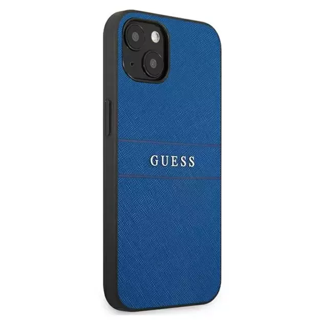 Guess Saffiano Strap Case for iPhone 13 mini 5.4&quot  - Blue 10