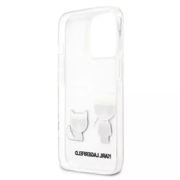 Karl Lagerfeld Karl &amp  Choupette Case for iPhone 13 Pro Max 6.7&quot  - Transparent 13