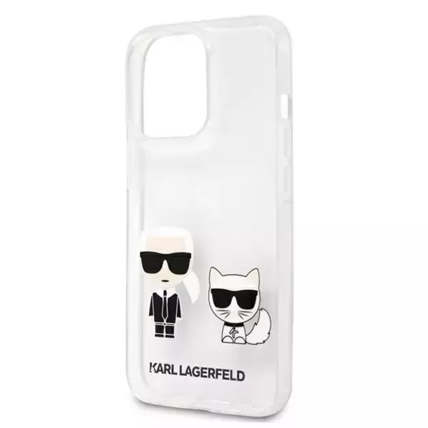 Karl Lagerfeld Karl &amp  Choupette Case for iPhone 13 Pro Max 6.7&quot  - Transparent 12