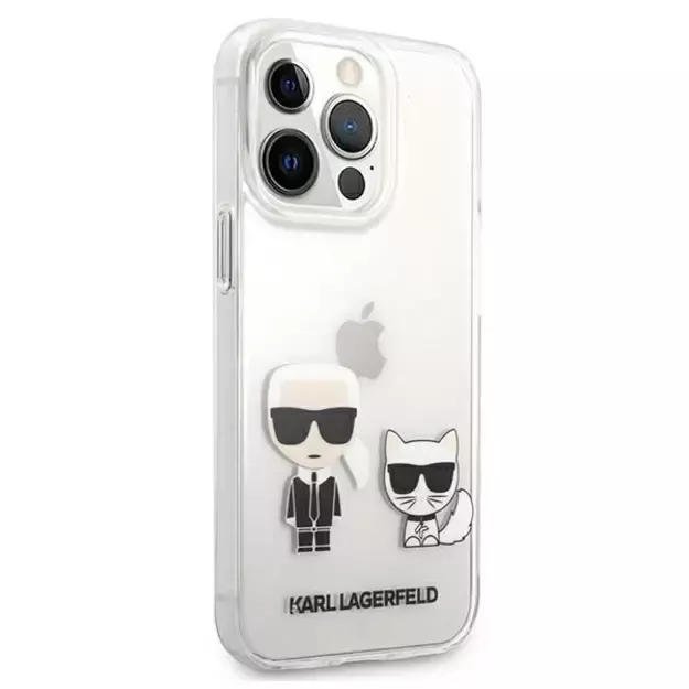 Karl Lagerfeld Karl &amp  Choupette Case for iPhone 13 Pro Max 6.7&quot  - Transparent 10