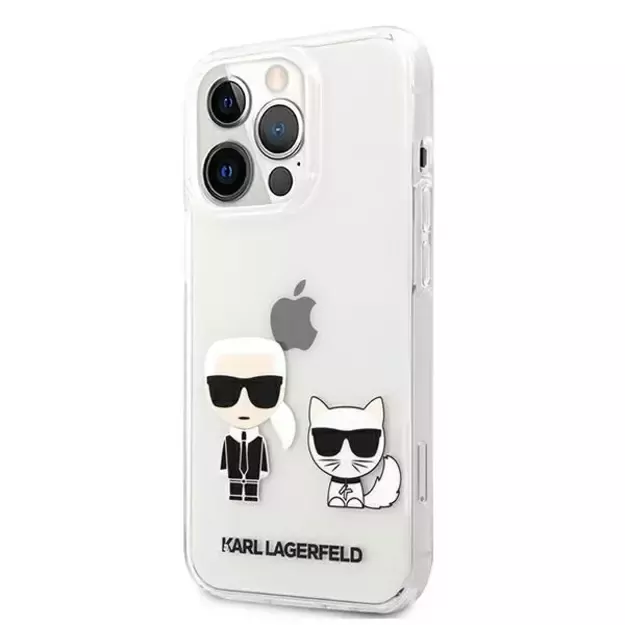 Karl Lagerfeld Karl &amp  Choupette Case for iPhone 13 Pro Max 6.7&quot  - Transparent 8