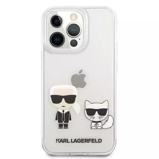 Karl Lagerfeld Karl &amp  Choupette Case for iPhone 13 Pro Max 6.7&quot  - Transparent 9