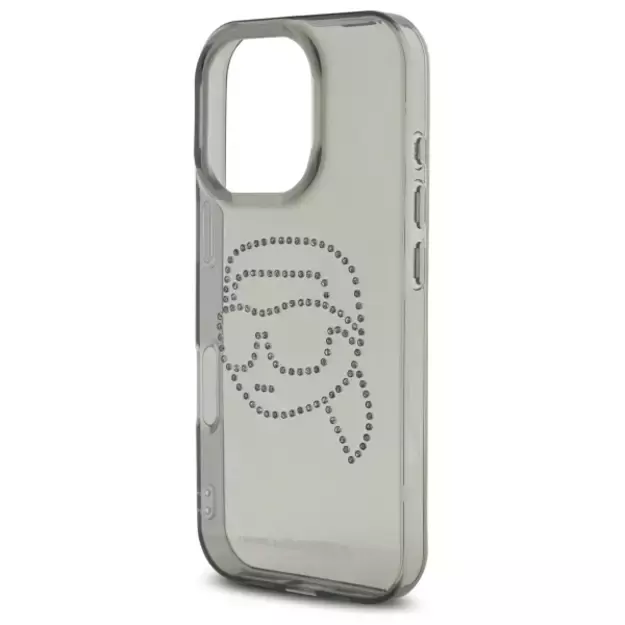 Karl Lagerfeld KLHCP16XHKHDCELK iPhone 16 Pro Max 6.9&quot  black/black hardcase IML Rhinestones Karl Head 5