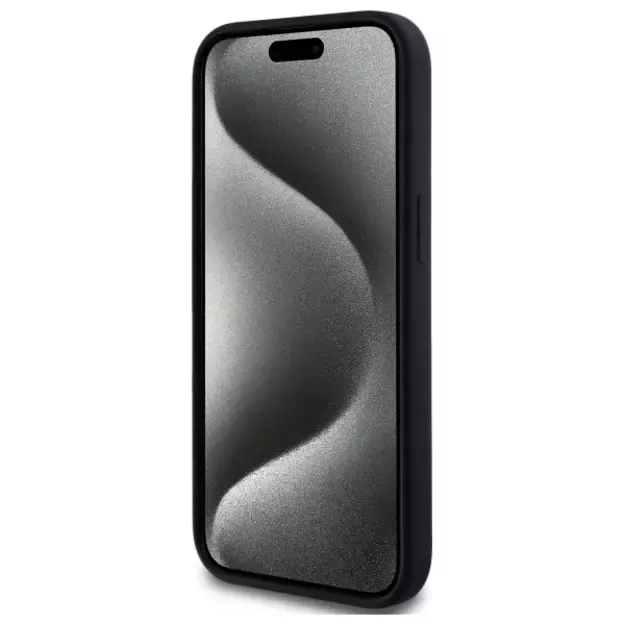 Karl Lagerfeld KLHMP15SSKHPPLK iPhone 15 6.1&quot  black/black hardcase Silicone Karl Head Print MagSafe 10