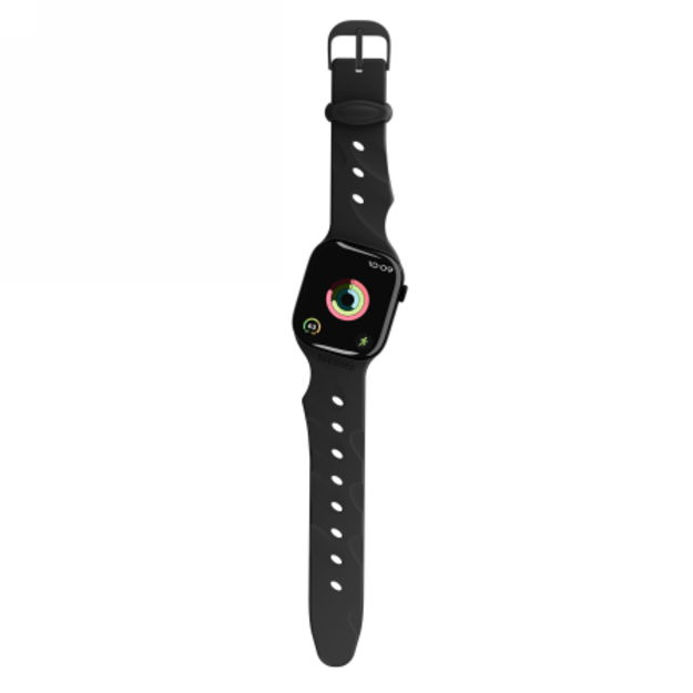 Decoded Silicone Ares Splice Band for Apple Watch 40/41/42mm - Black 2
