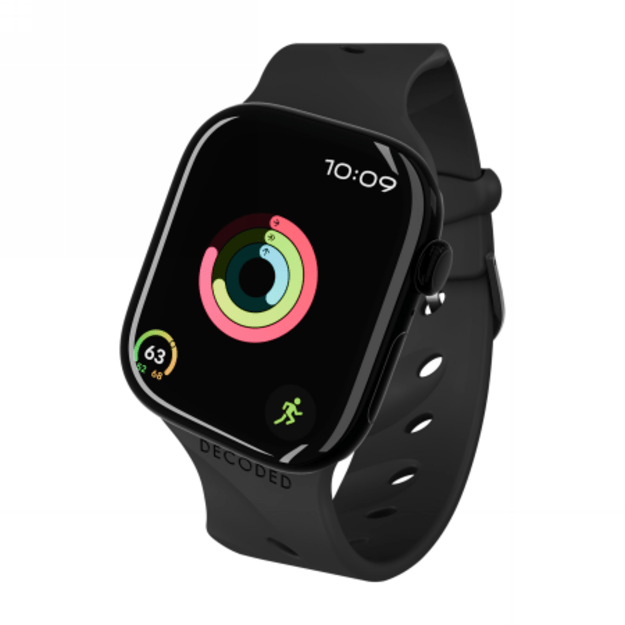 Decoded Silicone Ares Splice Band for Apple Watch 40/41/42mm - Black