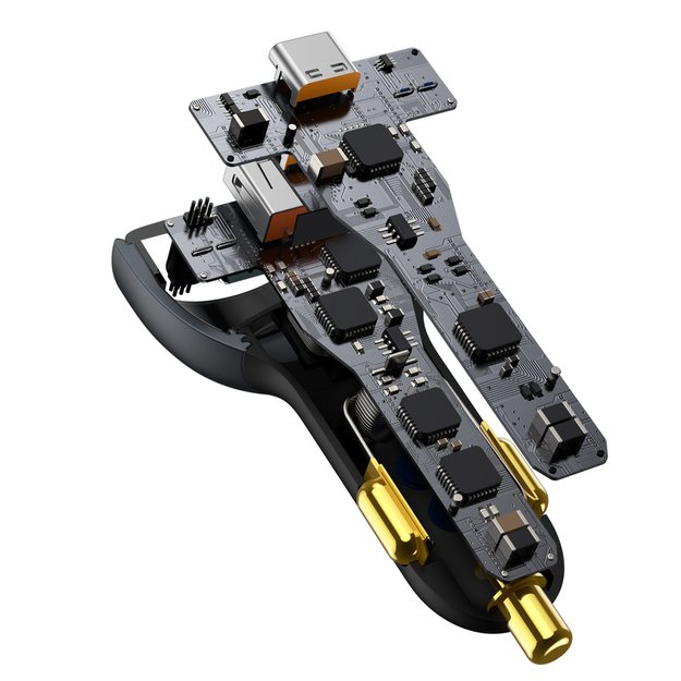 Baseus TZCCZM-0G USB-A / USB-C car charger 160W PPS / QC 5 / PD - gray 7