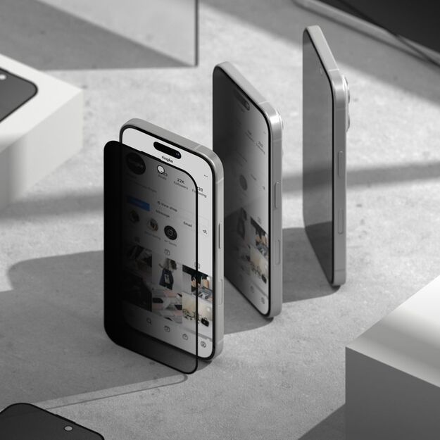 Ringke Easy Slide Privacy Glass 2-pack for iPhone 16 Pro Max 2