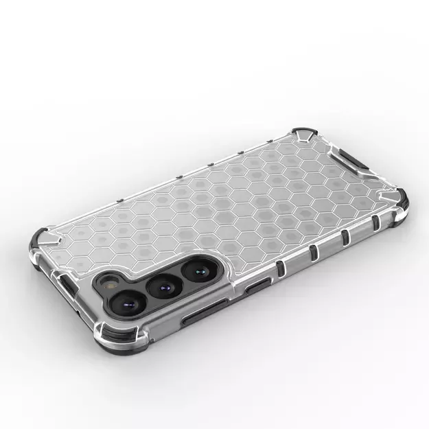 Honeycomb case for Samsung Galaxy S23 armored hybrid cover black 27