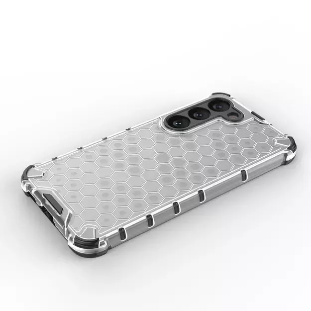 Honeycomb case for Samsung Galaxy S23 armored hybrid cover black 28
