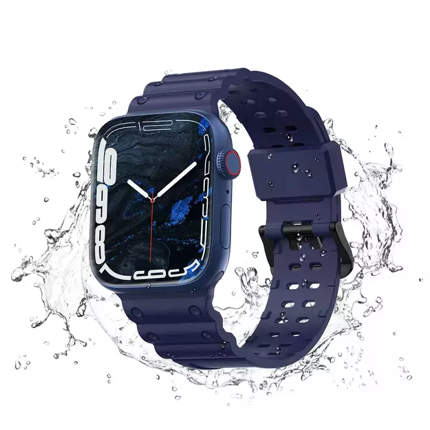 Strap Triple Protection for Apple Watch 38 / 40 / 41 mm band bracelet - navy blue 2