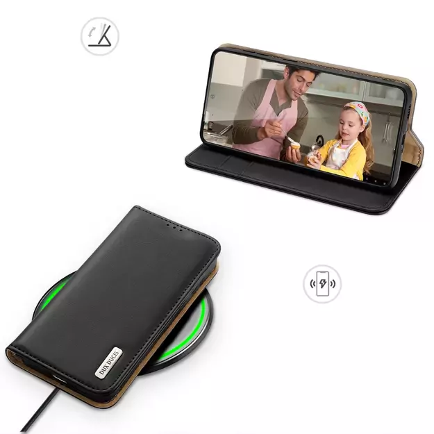 Dux Ducis Hivo case Samsung Galaxy S23+ flip case wallet stand RFID blocker black 28