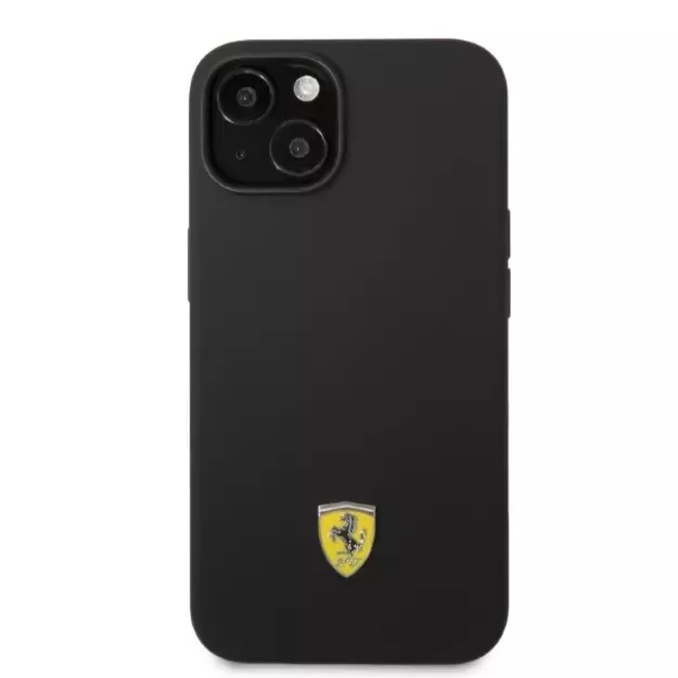 Ferrari FEHMSIP14SBK iPhone 14 6.1&quot  black/black hardcase Silicone Metal Logo Magsafe 9