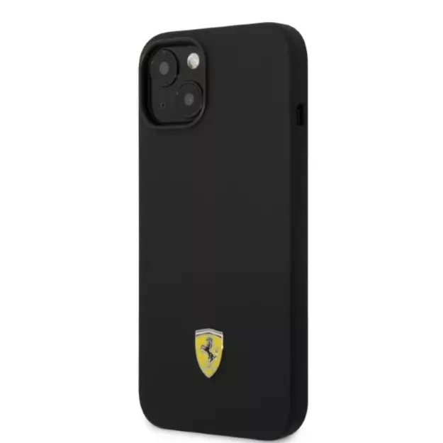 Ferrari FEHMSIP14SBK iPhone 14 6.1&quot  black/black hardcase Silicone Metal Logo Magsafe 8