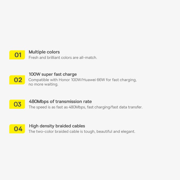 [RETURNED ITEM] Baseus Dynamic Series USB cable - USB Type C 100W 1m gray (CALD000616) 17