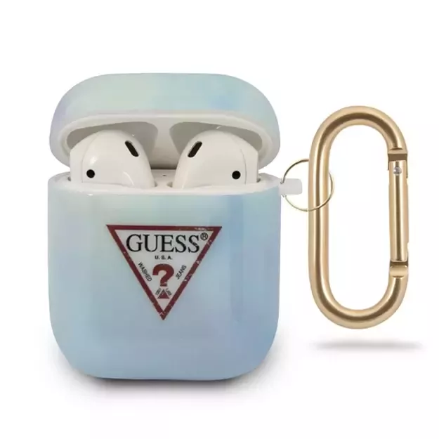 Guess GUACA2TPUMCGC02 AirPods cover blue/blue Tie &amp  Dye Collection