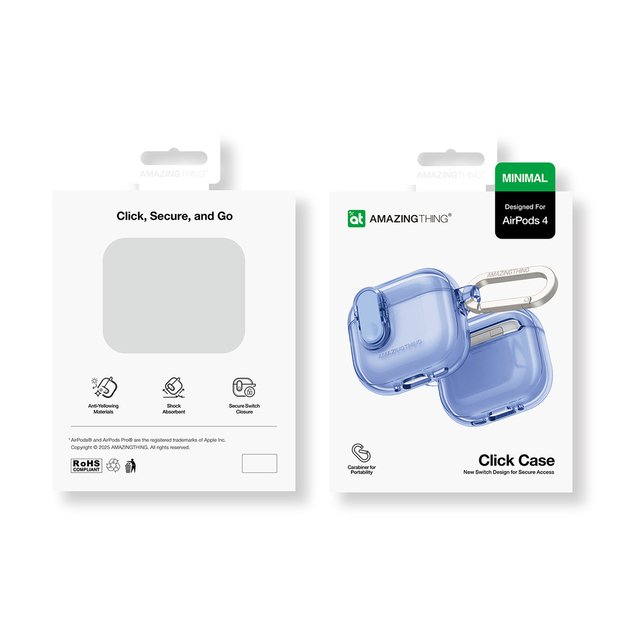 AmazingThing Minimal Case for AirPods 4 &ndash; ultramarine 4