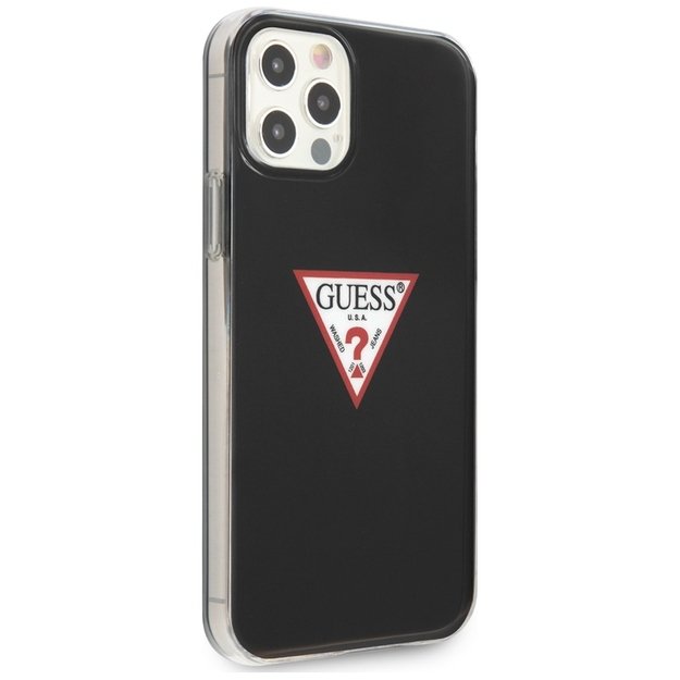 Guess GUHCP12LPCUCTLBK iPhone 12 Pro Max 6,7   czarny/black hardcase Triangle Collection 9