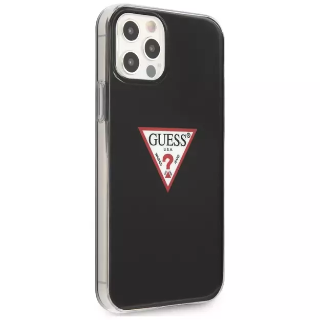 Guess GUHCP12LPCUCTLBK iPhone 12 Pro Max 6,7   czarny/black hardcase Triangle Collection 3