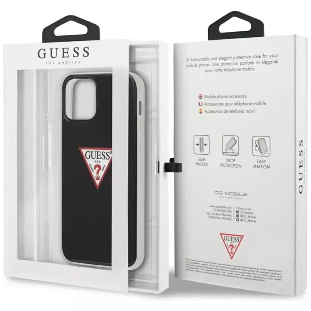 Guess GUHCP12LPCUCTLBK iPhone 12 Pro Max 6,7   czarny/black hardcase Triangle Collection 6