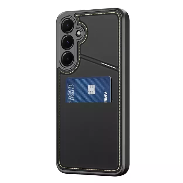 Dux Ducis Rafi II Case for Samsung Galaxy S25+ with Stand and Wallet - Black 3