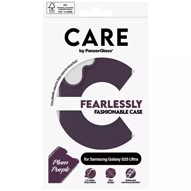 CARE by PanzerGlass Fashion Case for Samsung Galaxy S25 Ultra - Purple 6