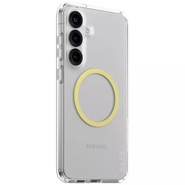CARE by PanzerGlass Flagship Urban Combat Chardonnay QI Case for Samsung Galaxy S25+ - Transparent 1