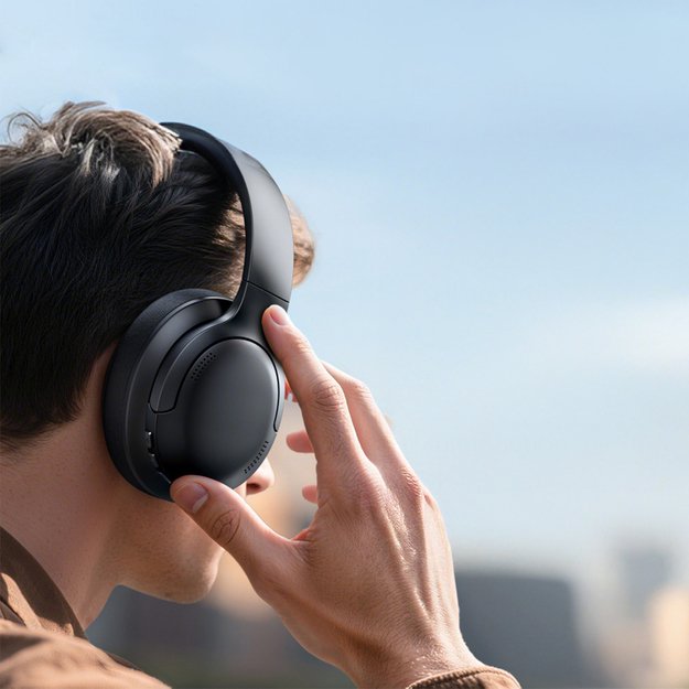 Baseus Bass BH1 Lite Wireless On-Ear Bluetooth 6.0 Headphones - Black 7