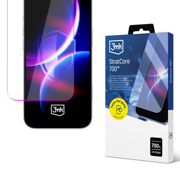 Hardened multi-layer protective film 3mk StratCore700 for Xiaomi Redmi 15 4G / 15 5G