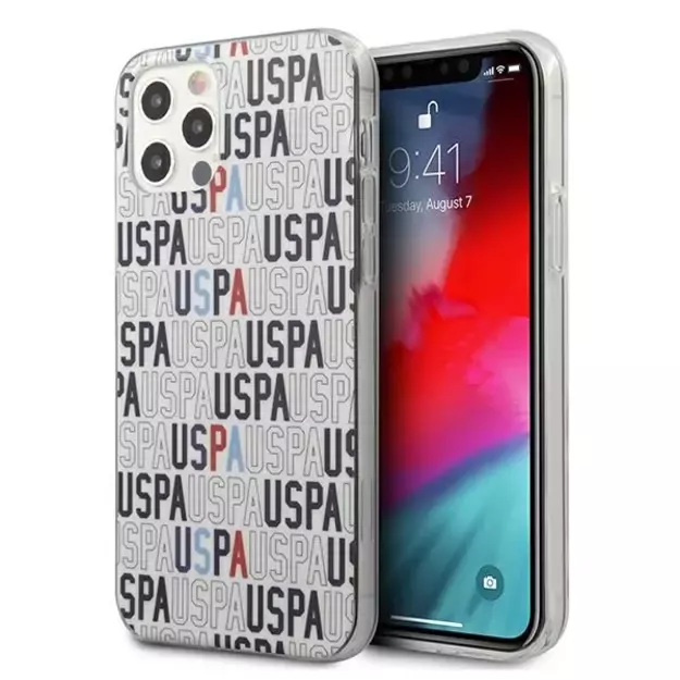 US Polo USHCP12LPCUSPA6 iPhone 12 Pro Max 6,7  biały/white Logo Mania Collection